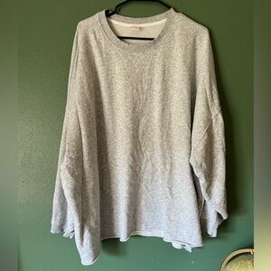 Cozy grey crewneck sweatshirt